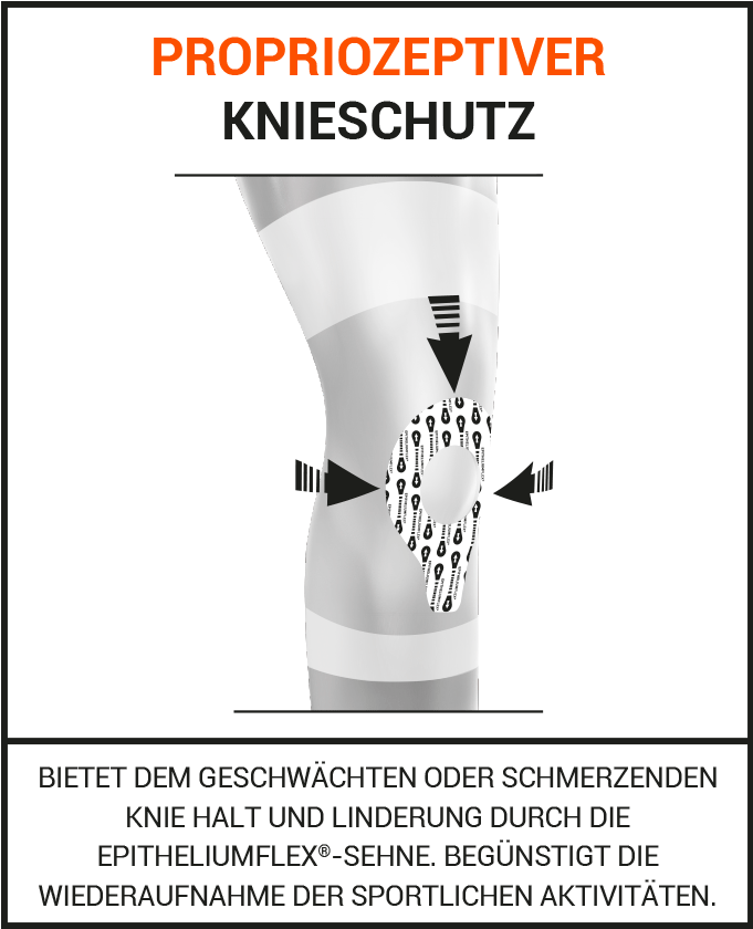 Propriozeptiver knieschutz