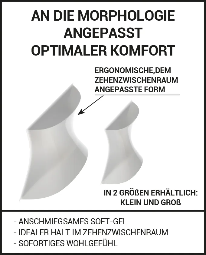 Hühneraugen zwischen den Zehen